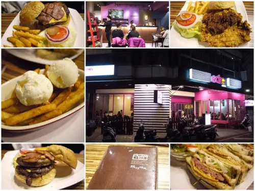台中美食 艾可先生漢堡(勤美店) 冰淇淋薯條&牛肉堡        
      