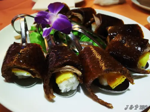 宜蘭 蘭城晶英紅樓~油吱吱烤鴨四吃