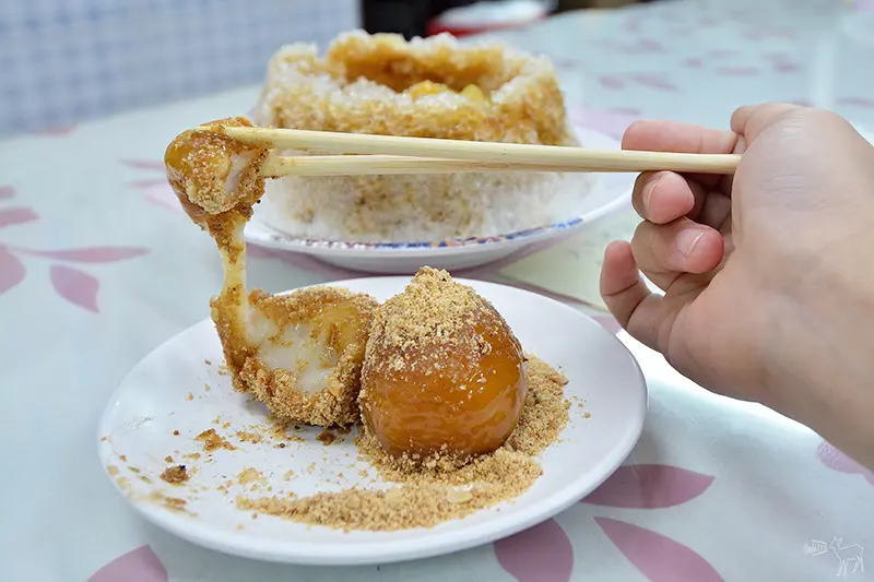  六順豆花 黑糖熱麻糬與黑糖刨冰