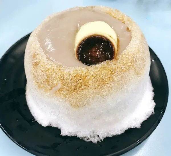 【台北松山美食】六順豆花 超霸氣的黑糖芋泥火山冰 如火山爆發般的芋泥