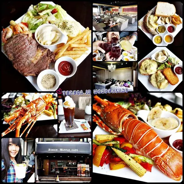 [食記] 板橋區 新埔站 ♕Birkin Waffle cafe♛ 板橋高CP值♡超大份量早午餐♪ 早餐吃龍蝦好霸氣阿xDD