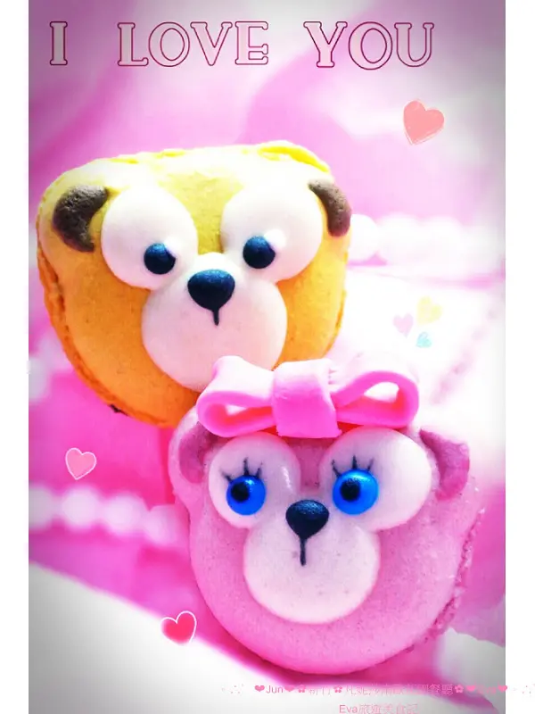 【食記】oO。新竹　凡妮莎南歐花園餐廳　達菲熊（Duffy）馬卡龍　日本最火紅的人手一隻達菲熊竟然做成馬卡龍啦！超可愛捨不得吃~。o○。                
      