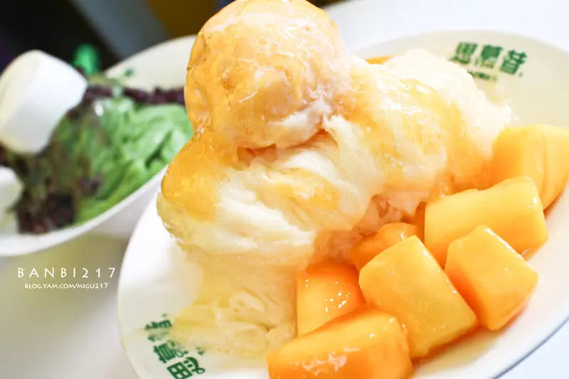 思慕昔15號本館 :雪酪芒果&紅豆抹茶雪花冰 (永康街東門站冰店,台灣旅遊小吃景點)