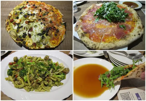 (胖樺食記)台北市敦化南路Pizzeria Oggi二訪。正港義大利披薩餅皮薄脆Q彈。當月壽星贈送披薩一枚。              