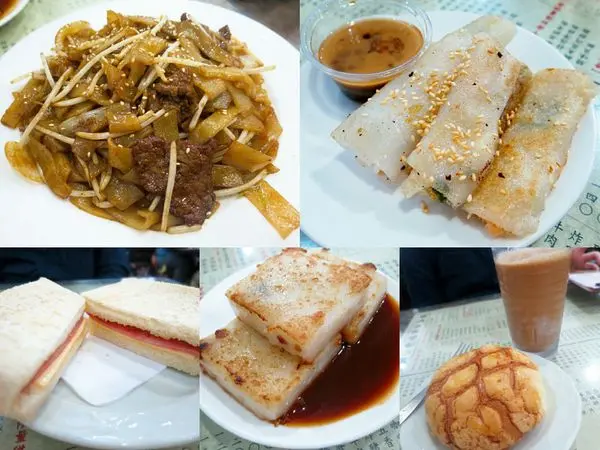 【台北大安】鑫華茶餐廳，平價道地的港式點心，蝦米煎腸粉、干炒牛肉河必點!