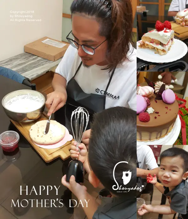 【蛋糕甜點】親子同樂 DIY母親節蛋糕 櫻桃帕芙洛娃X伯爵莓果蛋糕 法雅花園冰品甜點 in台中