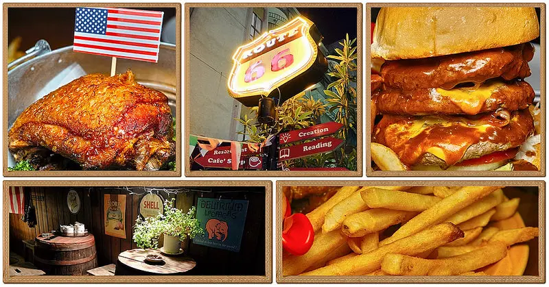 台北 東區的消夜好選擇 在 Route 66美式餐廳 享用黯然消魂肥美三層漢堡與鮮嫩炸雞!!