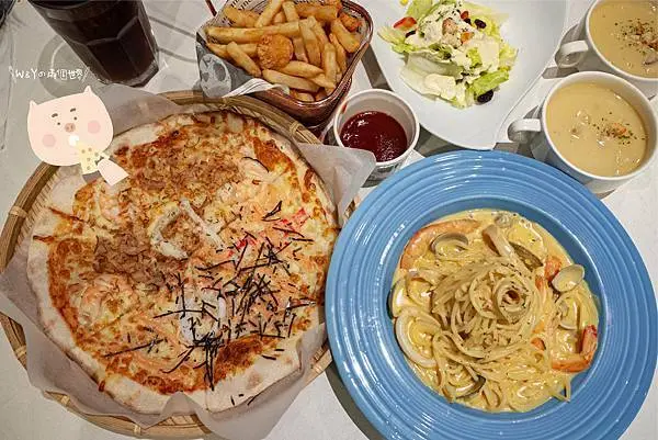 【新北】新埔站－慢慢來Pizza屋 雙拼手工披薩平價雙人套餐 平價高CP值 吃得超過癮！