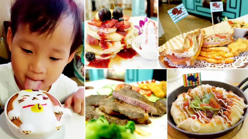 【OYAMI CAFE】童話般的西門町餐廳-享用3D拉花咖啡、甜蜜鬆餅、精緻義大利麵~台北下午茶餐廳