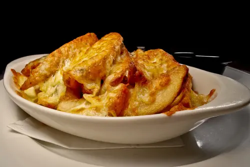 會牽絲的超好吃美國馬鈴薯起司薯條 , N.Y. BAGELS CAFE 信義店