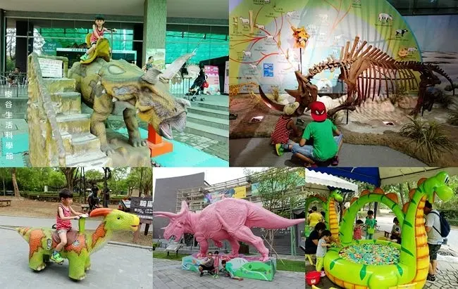 台南親子旅遊景點 ▶ 樹谷生活科學館 ▶ 恐龍迷必訪 騎乘恐龍、親子DIY、互動式體驗導覽 恐龍遊樂券好划算 超銅板門票!