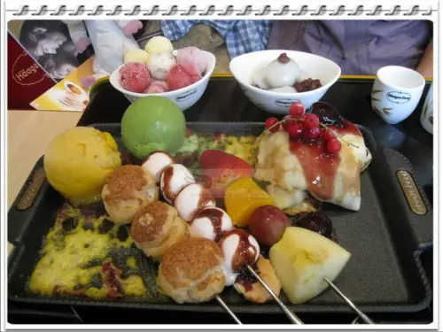 Haagen Daze(哈根達斯)的「秋風冰淇淋鐵板燒」！