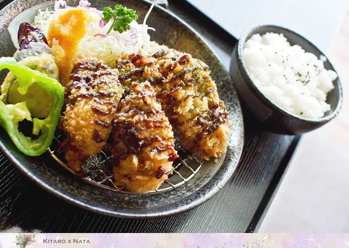 樹太老廣島牡蠣、海味組合、雞肉串揚咖哩烏龍麵定食值得點！