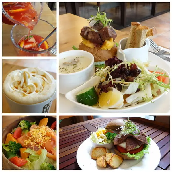 世貿站。Pond Burger Cafe。多樣精緻小巧的輕食餐點。輕鬆自在的用餐環境。薄鹽嫩煎牛小排超好吃。你一定要來試看看。