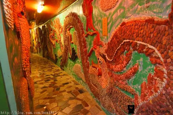 【彰化。福興】海上龍宮的夢境？？。龍鳳巷貝殼隧道。彰化貝殼廟