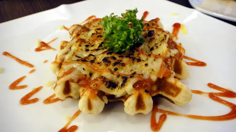 【士林夜市】美味的想念之〞咖輕鬆〞比利時鬆餅