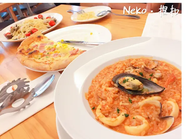 【台中西屯美食】Copain Italian Fine Food 義式廚房：小清新風格&美味披薩、義大利麵、燉飯