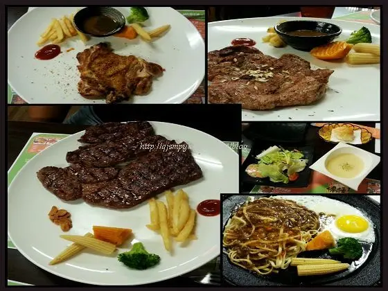 【中華夜市】棒極了原味炭燒極品大牛排 頭一回看到比臉還大的牛排!!