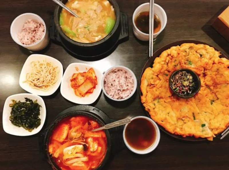 《台北❤️中山》韓食村，讓你嚇到的超厚實海鮮煎餅🍤平價的韓式美味