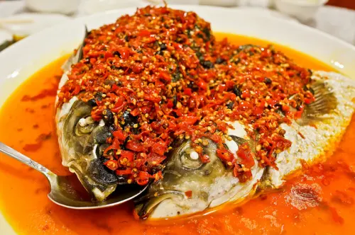 台北 吉林川客小館 吃剁椒魚頭