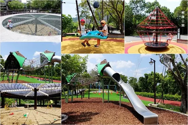 2019台北無料遊戲場 ▶ 南港公園兒童遊戲場 | 森林冒險玩遊戲場 ▶ 松鼠攀爬溜滑梯、飛鳥溜索、天網、地鼠秘密基地沙坑 全新森林冒險遊戲場!