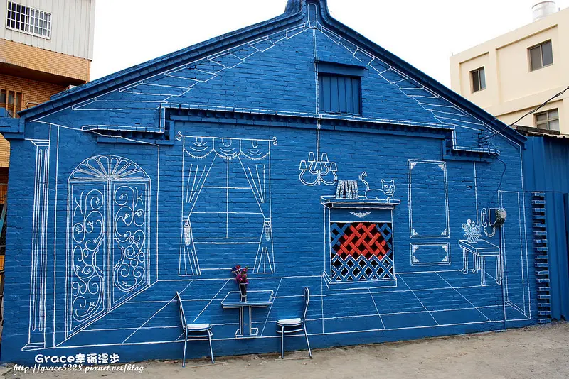 彰化乳牛彩繪村藍晒圖---彰化福寶村有著藍晒圖與可愛的乳牛彩繪