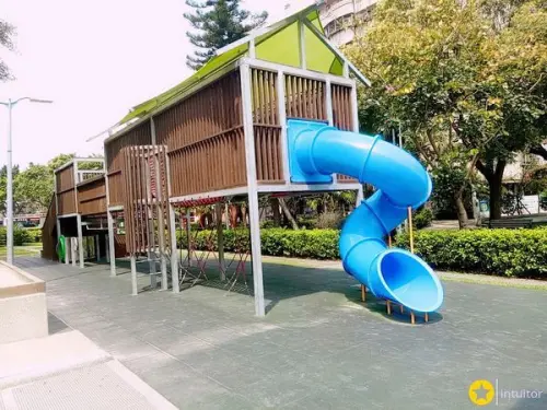 [台北]松山區三民公園/挑戰極限玩溜索/攀爬網/沙坑/南京三民捷運站親子遊/台北捷運親子景點