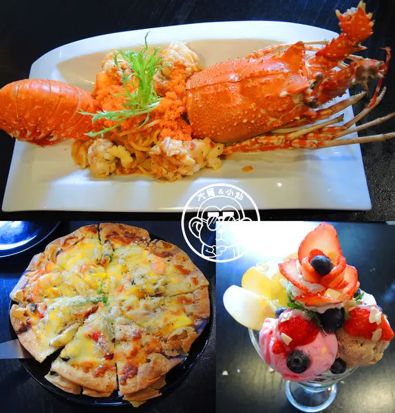 呷飽祙【台北內湖・Aqua Kiss水吻2-Surfer店】重量級冰品與囂張龍蝦麵
