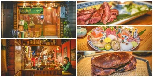 微風建一食堂 ▏彷彿走進日本的深夜食堂 隱藏在中崙市場高人氣無菜單料理。活體麵包蟹上桌 變身麵包蟹兩吃超美味。捷運忠孝復興站