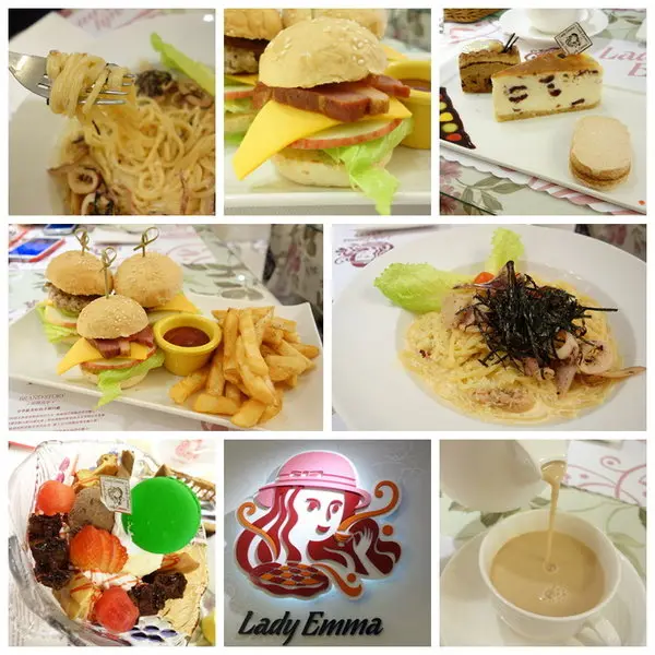 忠孝復興站。Lady Emma 艾瑪鬆餅屋。咖啡／輕食／下午茶。鬆軟濃郁的布朗尼鬆餅，你一定要來吃看看！