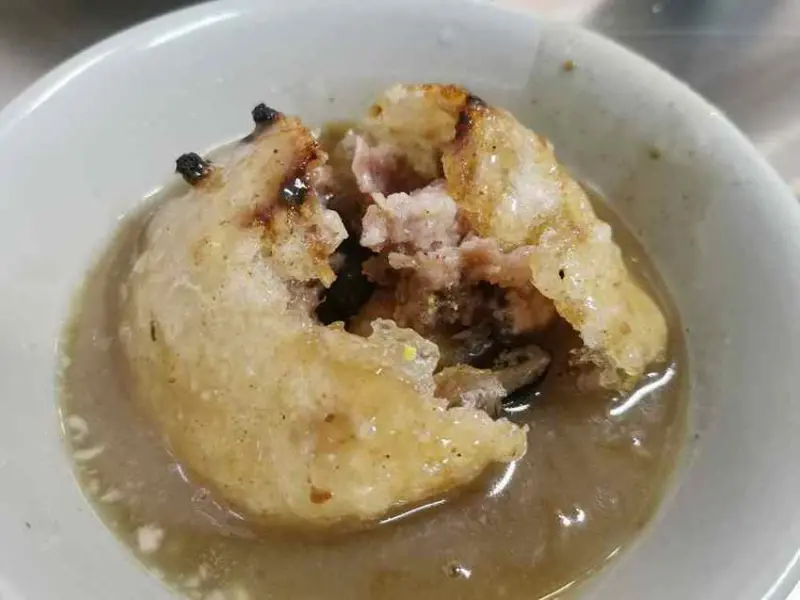 彰化阿三肉圓，美味的酥炸脆皮肉圓，排隊美食