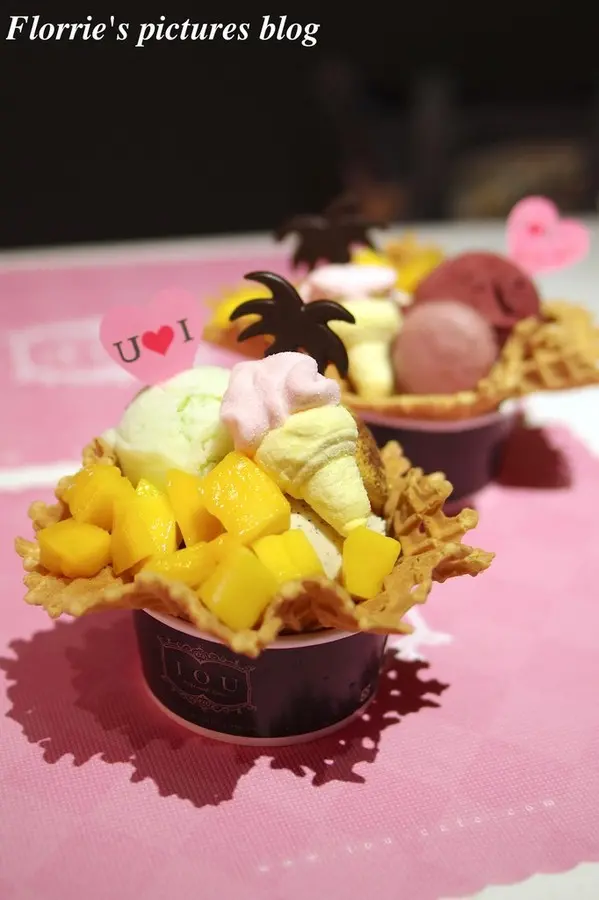 口碑券美食之旅~IOU CAFÉ手作冰淇淋店~粉嫩色調的手作冰淇店