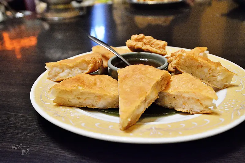 暹廚吉林店:厚實的月亮蝦餅