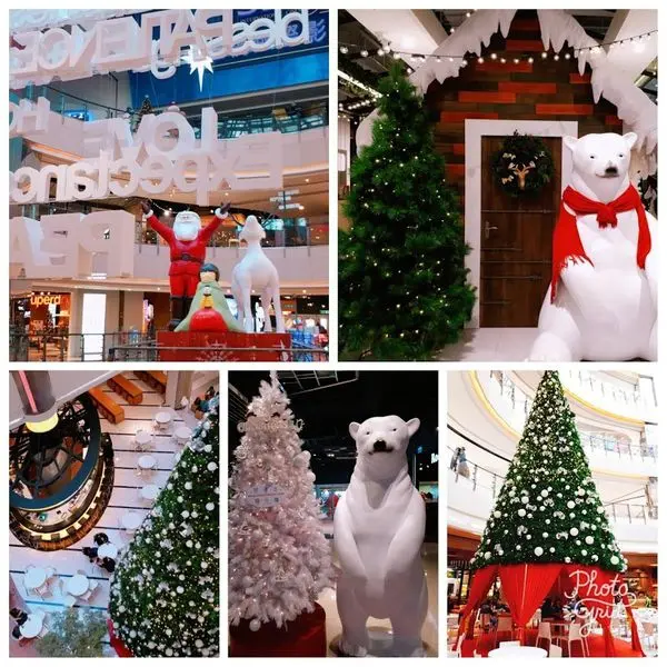 2017桃園最新耶誕城【中壢大江購物中心】三層樓高的耶誕包廂享用美食/歐洲雪屋村陪我們一起過耶誕/Beard Papa限量菠蘿泡芙