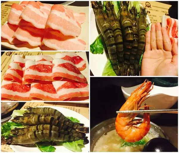 *台北中山*金鍋盃小火鍋，比手掌大的20cm野生草蝦王，菜盤海鮮都超新鮮~