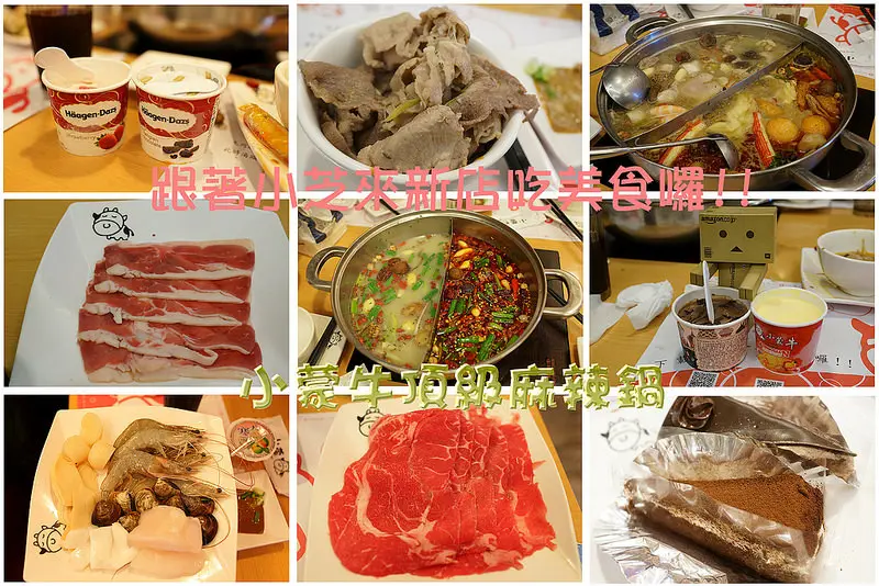 【台北美食】新店~小蒙牛麻辣鍋吃到飽~全台首創下午三層盤肉和杯裝哈根達斯！
