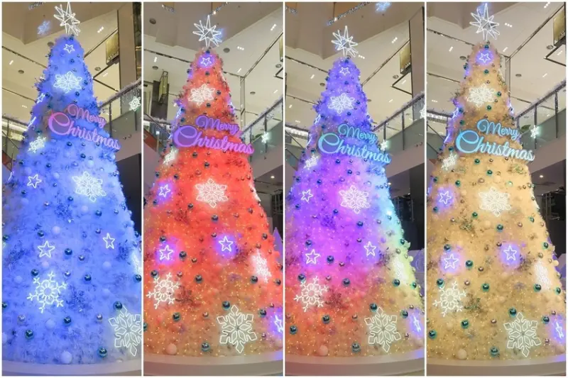 台茂 五彩聖誕樹&整點燈光雪花秀