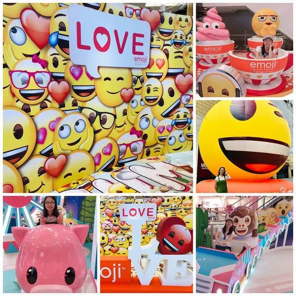 桃園台茂最新活動2019│夏日遊樂園│LOVE打卡牆超大笑臉娃娃│桃園最新IG打卡點│打卡送IG美照及emoji折疊扇