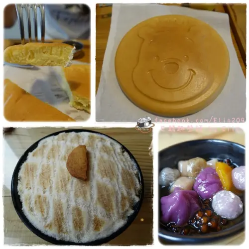 【食】超可愛！小熊維尼鬆餅。428cafe＋寶島菠蘿團