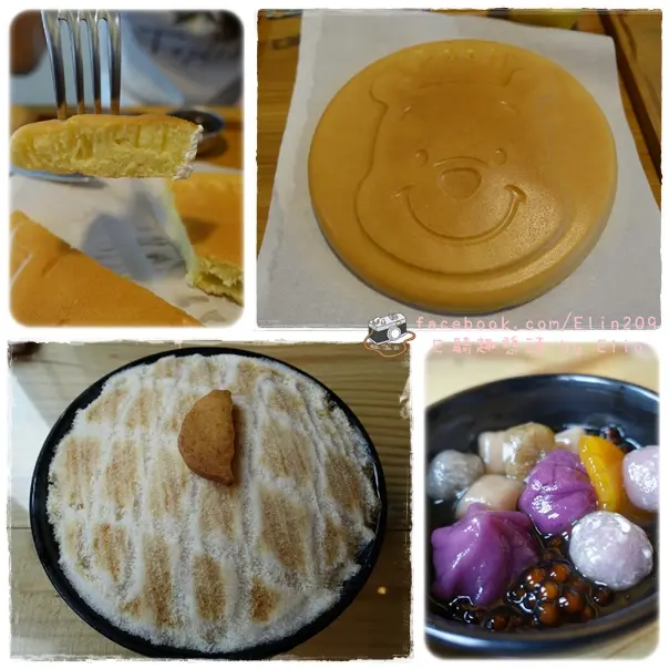 【食】超可愛！小熊維尼鬆餅。428cafe＋寶島菠蘿團