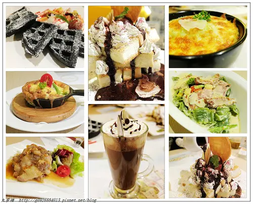 【台北市】「Mocadi 莫卡迪義法創意料理」墨西哥捲餅堆疊的「裙擺」披薩。黑嚕嚕的竹碳麻糬鬆餅。平實的價格，奢華的享受。CP值高