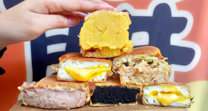 【新北板橋】太極鰲車輪餅☞超不受控的車輪餅內餡全都爆出來啦!