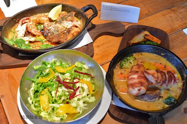 無限沙拉麵包飲料The Villa Herbs restaurant樂利店菜單附/信義安和/通化街美食