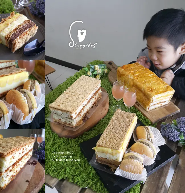 【蛋糕甜點】拿破崙先生X快車肉乾 香脆肉紙肉鬆鹹蛋糕 黃金流沙三明治 阿薩姆紅茶布雪 檸檬拿破崙