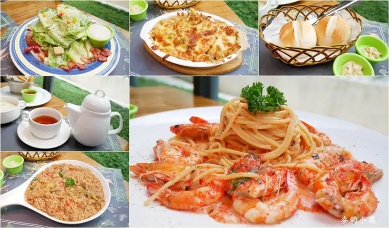 桃園美食｜墨尼尼義大利餐廳國際店～主餐份量大／座位寛敞／附設停車場／寵物友善餐廳／當日壽星消費滿780元贈送8吋提拉米蘇蛋糕乙個