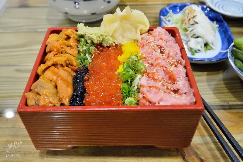 二男小家料理-夢幻三色丼