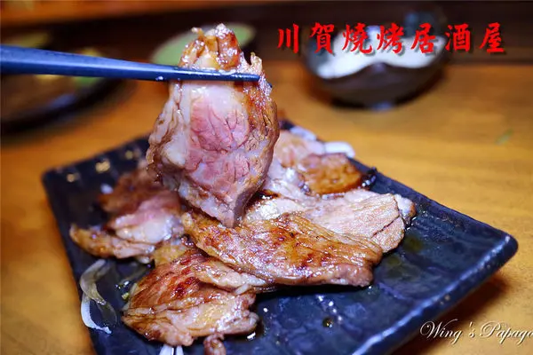 ［台北居酒屋美食]川賀燒烤居酒屋。精緻美味日式居酒屋料理／海膽／奶油螃蟹／日本大干貝／無骨牛小排／午仔魚／近南京復興民生東路。