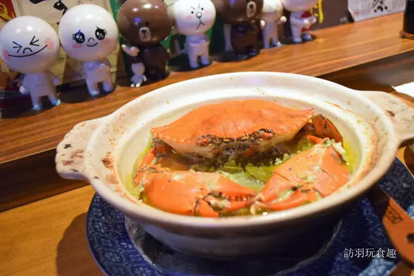 川賀燒烤居酒屋小酌的限量美味螃蟹粥秋天就是要吃蟹!/居酒屋/行天宮美食/深夜食堂
