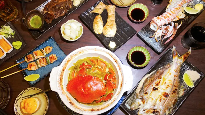 川賀燒烤居酒屋  行天宮不限時餐廳  中山區人氣居酒屋  鮮甜馬糞海膽  必點奶油螃蟹  內行人必吃居酒屋