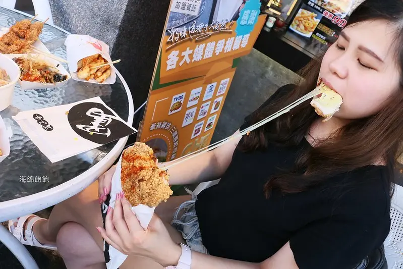 宜蘭冬山美食/宵夜『罵子蛋創始總店』牽絲起司雞排、泰式酸辣雞腿排、霸王魷、芋見泥、起司香蕉戀人、菜單價位